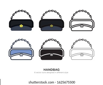 Vector template for handbags design with luxury seamless pattern!
