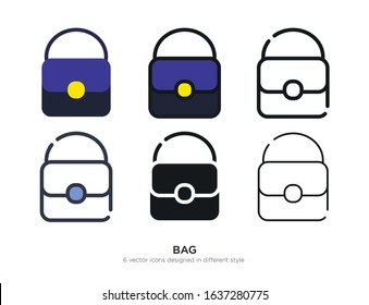 Vector template for handbags design with luxury seamless pattern!
