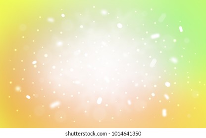 Vector template with ice snowflakes. Blurred decorative design in xmas style with snow. The pattern can be used for new year leaflets.