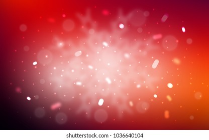 Vector template with ice snowflakes. Blurred decorative design in xmas style with snow. New year design for your ad, poster, banner.
