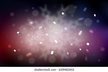 Vector template with ice snowflakes. Blurred decorative design in xmas style with snow. The pattern can be used for new year leaflets.