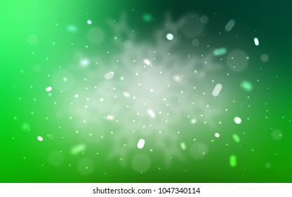 Vector template with ice snowflakes. Blurred decorative design in xmas style with snow. The pattern can be used for new year leaflets.