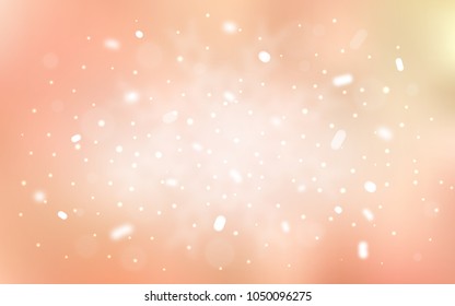 Vector template with ice snowflakes. Blurred decorative design in xmas style with snow. New year design for your business advert.