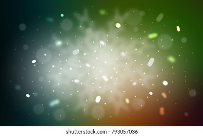 Vector template with ice snowflakes. Blurred decorative design in xmas style with snow. The pattern can be used for new year ad, booklets.