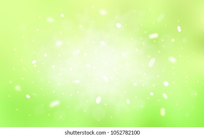 Vector template with ice snowflakes. Decorative shining illustration with snow on abstract template. The template can be used as a new year background.