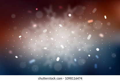 Vector template with ice snowflakes. Decorative shining illustration with snow on abstract template. The pattern can be used for new year leaflets.
