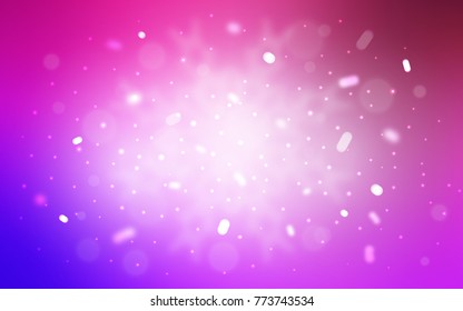 Vector template with ice snowflakes. Decorative shining illustration with snow on abstract template. The template can be used as a new year background.