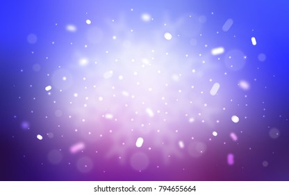 Vector template with ice snowflakes. Decorative shining illustration with snow on abstract template. The pattern can be used for new year leaflets.