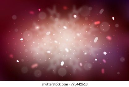 Vector template with ice snowflakes. Decorative shining illustration with snow on abstract template. The template can be used as a new year background.