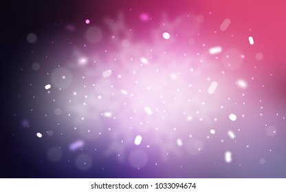 Vector template with ice snowflakes. Glitter abstract illustration with crystals of ice. The pattern can be used for new year ad, booklets.