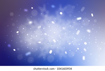 Vector template with ice snowflakes. Glitter abstract illustration with crystals of ice. New year design for your ad, poster, banner.