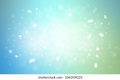 Vector template with ice snowflakes. Glitter abstract illustration with crystals of ice. The pattern can be used for year new  websites.