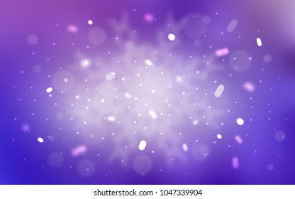 Vector template with ice snowflakes. Glitter abstract illustration with crystals of ice. New year design for your business advert.