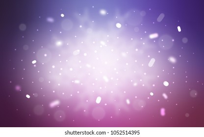 Vector template with ice snowflakes. Glitter abstract illustration with crystals of ice. New year design for your business advert.
