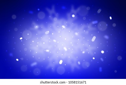 Vector template with ice snowflakes. Glitter abstract illustration with crystals of ice. The template can be used as a new year background.