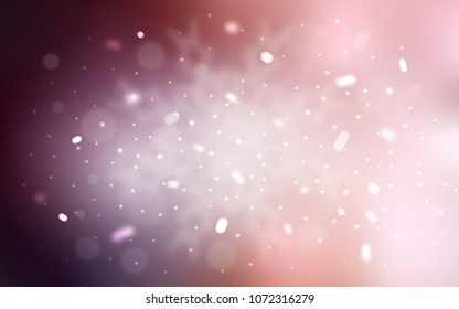 Vector template with ice snowflakes. Glitter abstract illustration with crystals of ice. The template can be used as a new year background.