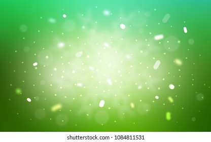 Vector template with ice snowflakes. Glitter abstract illustration with crystals of ice. The pattern can be used for new year ad, booklets.