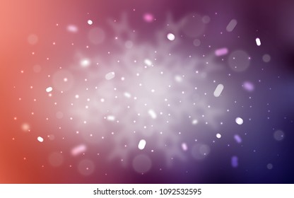 Vector template with ice snowflakes. Glitter abstract illustration with crystals of ice. The template can be used as a new year background.