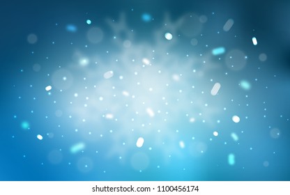 Vector template with ice snowflakes. Glitter abstract illustration with crystals of ice. The pattern can be used for new year leaflets.