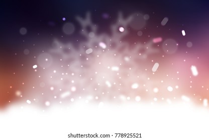 Vector template with ice snowflakes. Glitter abstract illustration with crystals of ice. The pattern can be used for year new  websites.