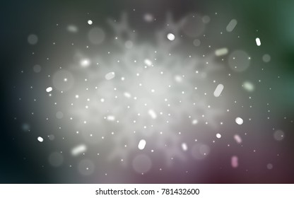 Vector template with ice snowflakes. Glitter abstract illustration with crystals of ice. The pattern can be used for new year leaflets.