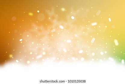 Vector template with ice snowflakes. Modern geometrical abstract illustration with crystals of ice. The template can be used as a new year background.