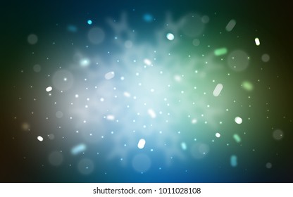 Vector template with ice snowflakes. Modern geometrical abstract illustration with crystals of ice. New year design for your ad, poster, banner.