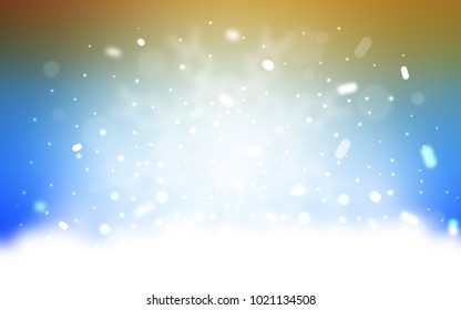 Vector template with ice snowflakes. Modern geometrical abstract illustration with crystals of ice. New year design for your ad, poster, banner.