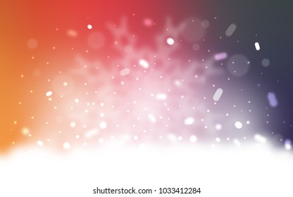 Vector template with ice snowflakes. Modern geometrical abstract illustration with crystals of ice. The template can be used as a new year background.