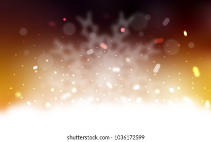 Vector template with ice snowflakes. Modern geometrical abstract illustration with crystals of ice. The template can be used as a new year background.