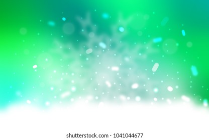 Vector template with ice snowflakes. Modern geometrical abstract illustration with crystals of ice. New year design for your ad, poster, banner.