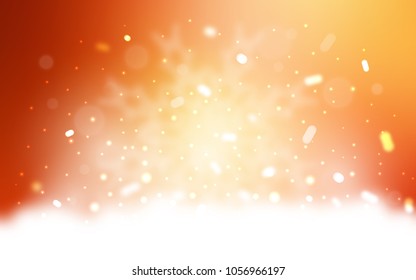 Vector template with ice snowflakes. Modern geometrical abstract illustration with crystals of ice. The template can be used as a new year background.