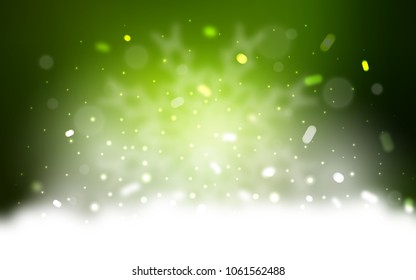 Vector template with ice snowflakes. Modern geometrical abstract illustration with crystals of ice. New year design for your business advert.