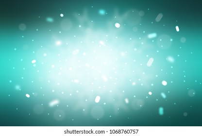 Vector template with ice snowflakes. Modern geometrical abstract illustration with crystals of ice. The pattern can be used for new year leaflets.