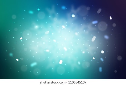 Vector template with ice snowflakes. Modern geometrical abstract illustration with crystals of ice. The pattern can be used for new year ad, booklets.