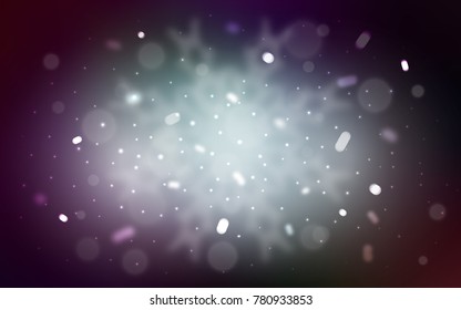 Vector template with ice snowflakes. Modern geometrical abstract illustration with crystals of ice. The pattern can be used for new year ad, booklets.