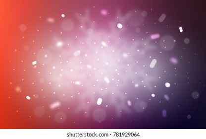 Vector template with ice snowflakes. Modern geometrical abstract illustration with crystals of ice. The pattern can be used for new year leaflets.