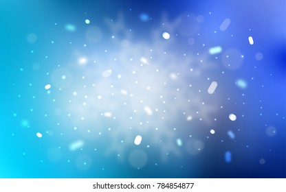 Vector template with ice snowflakes. Modern geometrical abstract illustration with crystals of ice. New year design for your business advert.