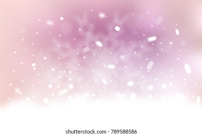 Vector template with ice snowflakes. Modern geometrical abstract illustration with crystals of ice. The pattern can be used for new year ad, booklets.