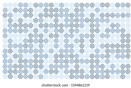 Vector template with ice snowflakes. Template for a New Year background.