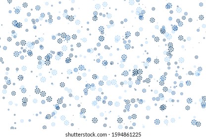 Vector template with ice snowflakes. Template for a New Year background.