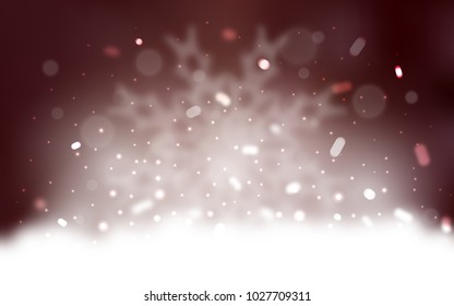 Vector template with ice snowflakes. Shining colored illustration with snow in christmas style. New year design for your ad, poster, banner.