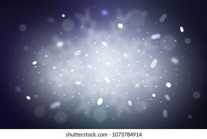 Vector template with ice snowflakes. Shining colored illustration with snow in christmas style. New year design for your business advert.