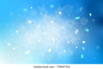 Vector template with ice snowflakes. Shining colored illustration with snow in christmas style. The pattern can be used for new year ad, booklets.