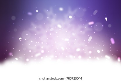 Vector template with ice snowflakes. Shining colored illustration with snow in christmas style. The pattern can be used for new year ad, booklets.