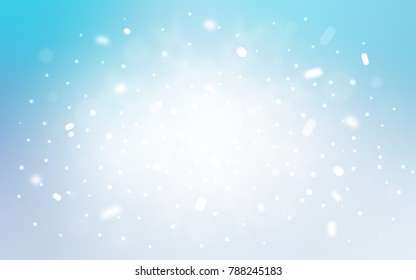 Vector template with ice snowflakes. Shining colored illustration with snow in christmas style. The pattern can be used for new year ad, booklets.