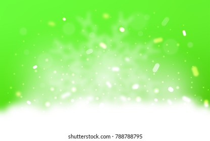 Vector template with ice snowflakes. Shining colored illustration with snow in christmas style. New year design for your ad, poster, banner.