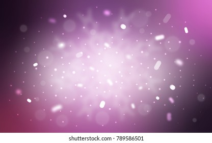 Vector template with ice snowflakes. Shining colored illustration with snow in christmas style. The template can be used as a new year background.