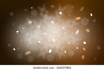 Vector template with ice snowflakes. Snow on blurred abstract background with gradient. The template can be used as a new year background.