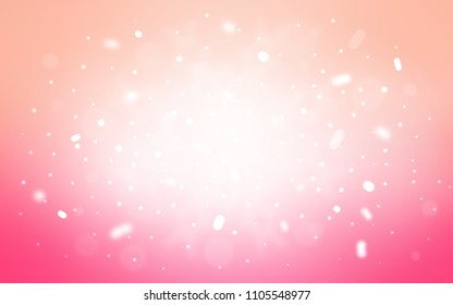 Vector template with ice snowflakes. Snow on blurred abstract background with gradient. New year design for your business advert.